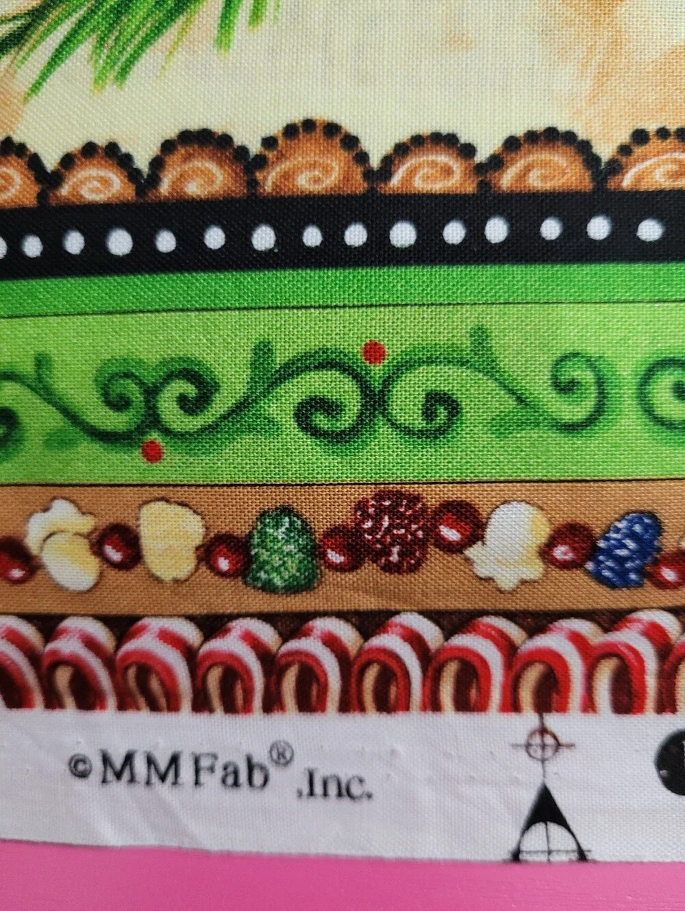 Holiday Gingerbread & Ornaments Sewing Fabric MM Fab Inc (1491)